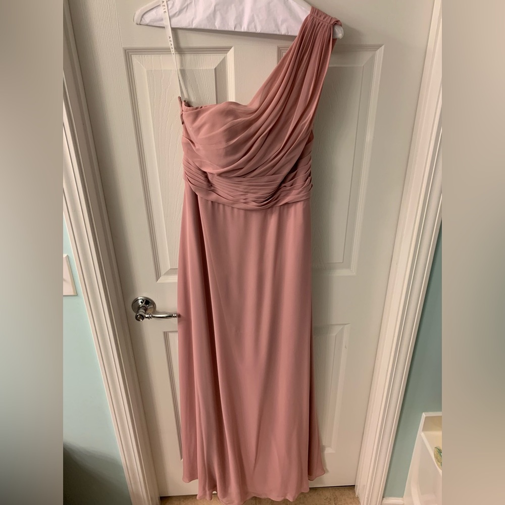 Azazie Ashley Size 14 Dusty Rose Unaltered Bridesmaid Dress